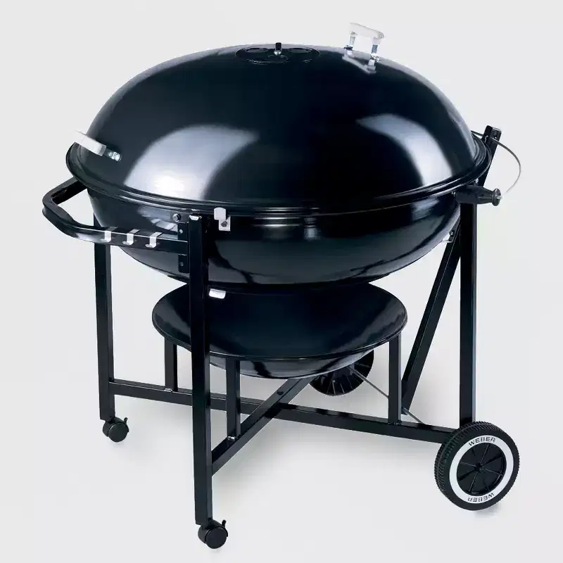 Weber Ranch Kettle Model 60020: Charcoal Grill, Stainless Steel Grates, Weatherproof, 1104 sq. in. Cooking Area