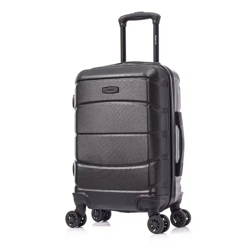 DUKAP Sense Lightweight Hardside Carry On Spinner Suitcase - Black