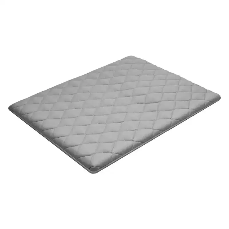 VIYET Queen 80 Camping Sleeping Pads - 9-Layer Foldable with Storage Bag & Fastener,Gray