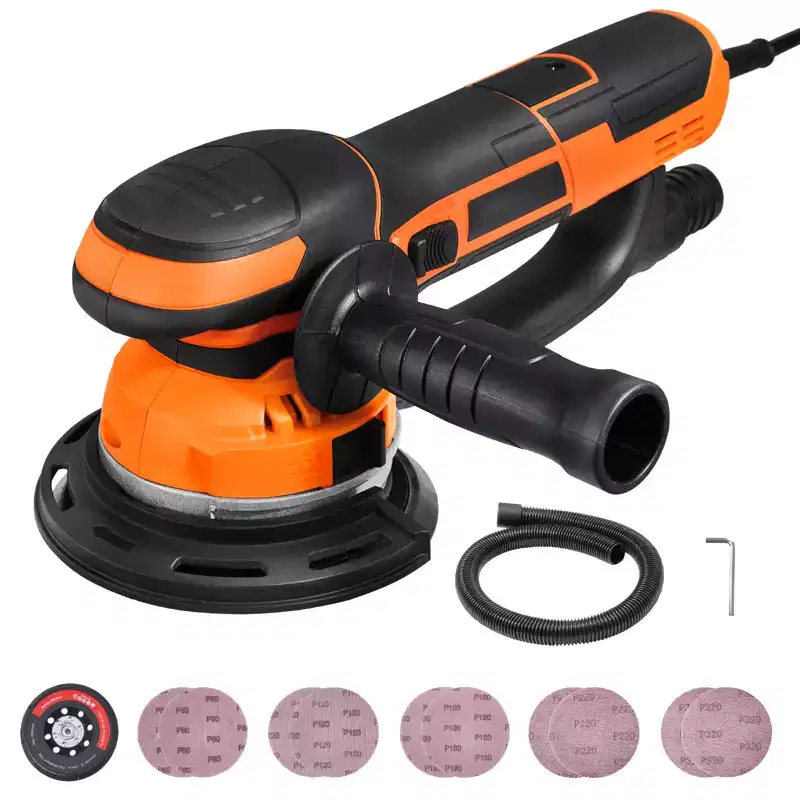 VEVOR Random Orbital Sander, 6-Inch DA & GA Dual Action Orbital Sander, 850W 7400PRM 6 Variable Speed Electric Palm Sander,Multicolor