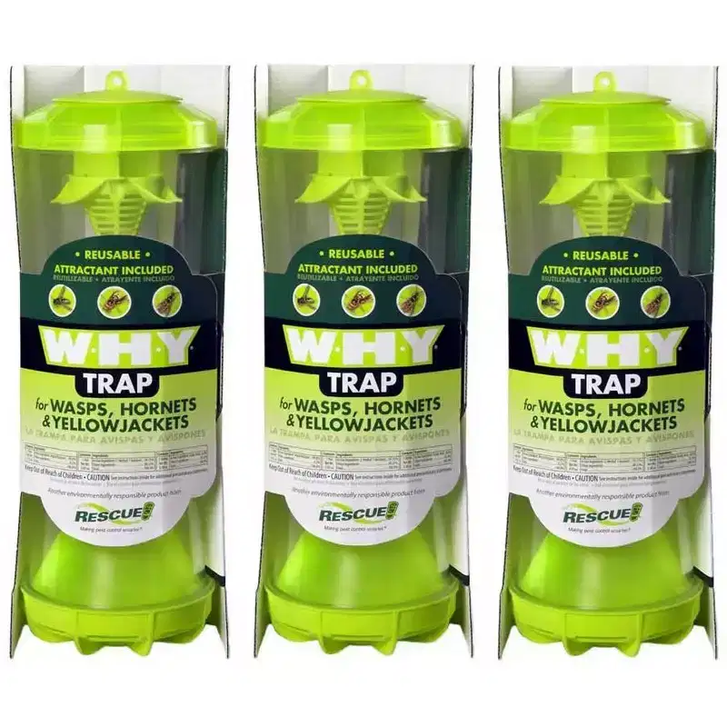 Rescue WHYTR WHY Trap For Wasps/Hornets/Yellow Jackets (3 TRAPS)