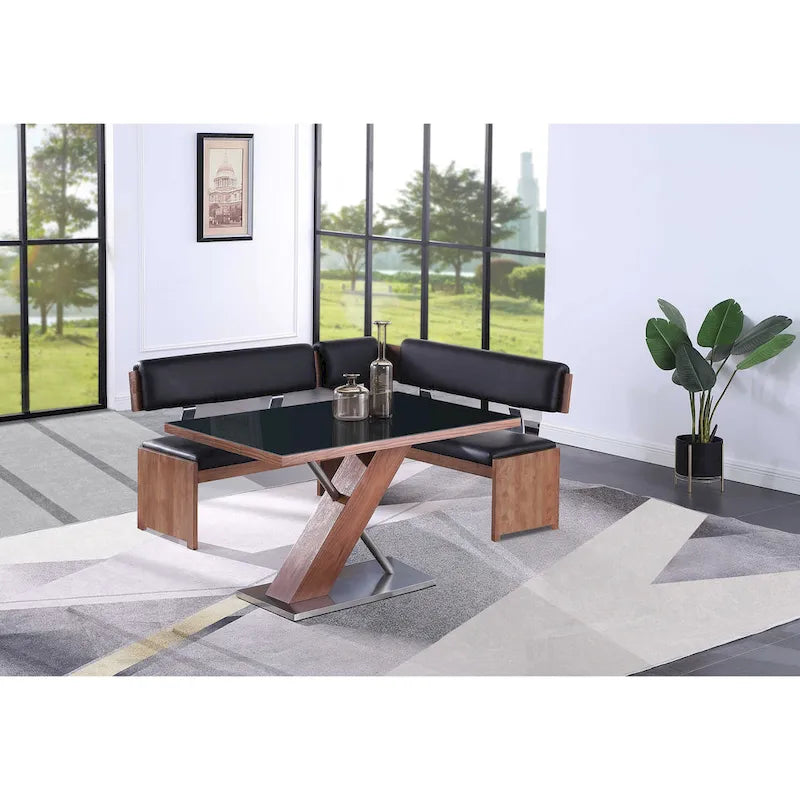 Upholstered Nook with Solid Wood Frame