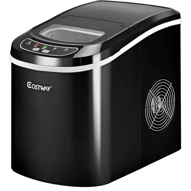 Costway Portable Compact Electric Ice Maker Machine Mini Cube 26lb/Day