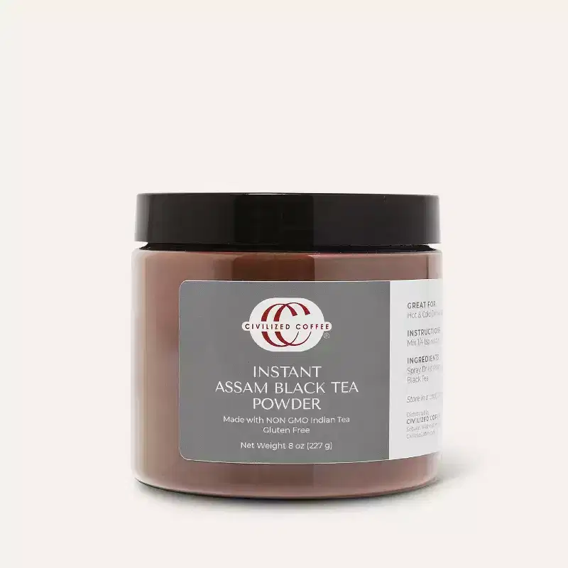 Civilized Coffee Instant Black Tea Powder Assam (8 oz)