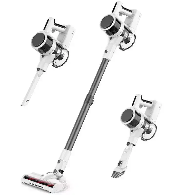 MAMNV Powerful Cordless Vacuum Cleaner, Stick Vacuum with 85,000RPM for Hardwood, Pet Hair, Rug and Carpet, White