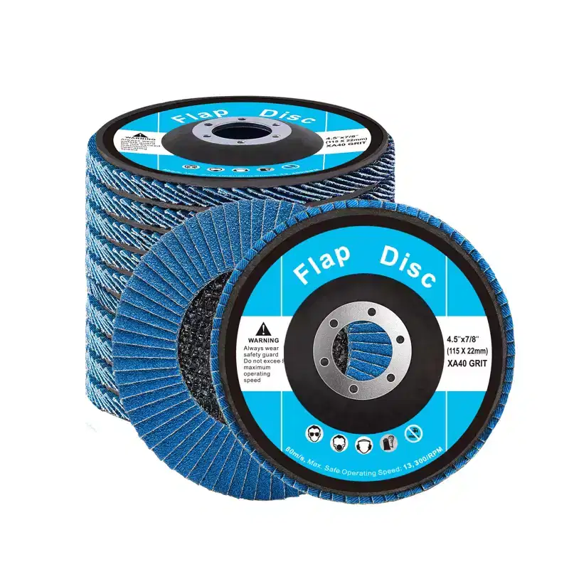 VEVOR Flap Discs 40 Grit, 4-1/2 x 7/8 Flap Discs for Angle Grinder, Type 29 Zirconia Flap Sanding Disc, 10 Pack, Blue