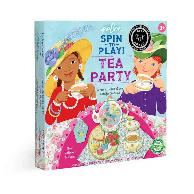 eeBoo: Tea Party Spinner Game, Develops Patience and Social Skills for Children