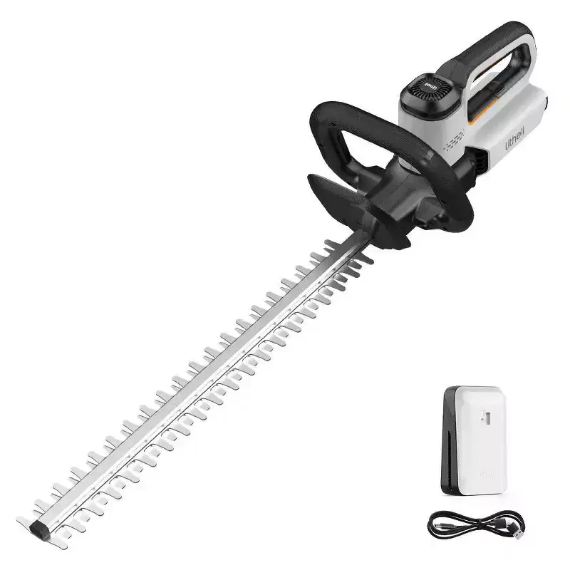 Litheli 20" 20V 2 Amp U20 Cordless Hedge Trimmer Battery Powered Power Edger: Easy-to-Use, No Assembly, 5-Year Warranty