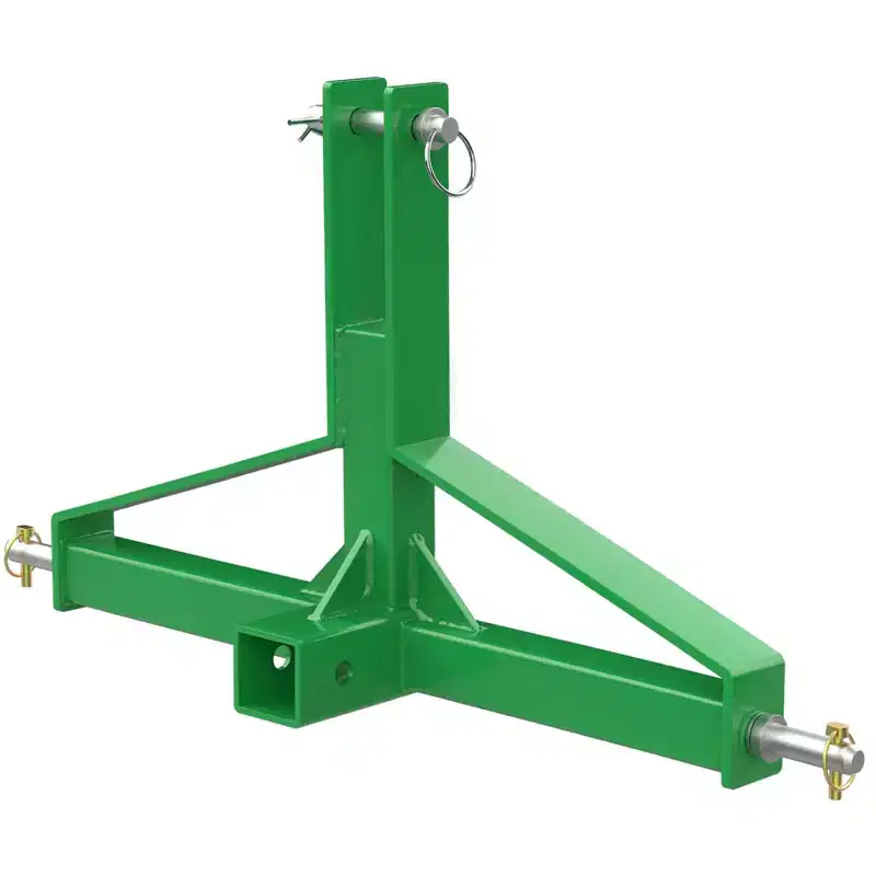 3-Point Trailer Hitch for Category 1 Tractors  2 Receiver, Quick Hitch Adapter, 1500 lbs Capacity, Compatible with Kubota, Yanmar, Kioti, Cat, BX