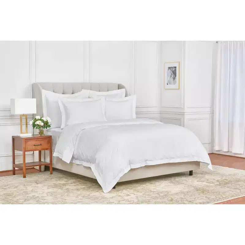 EY Essentials Whitaker Dove White 100% Cotton Queen Duvet Cover