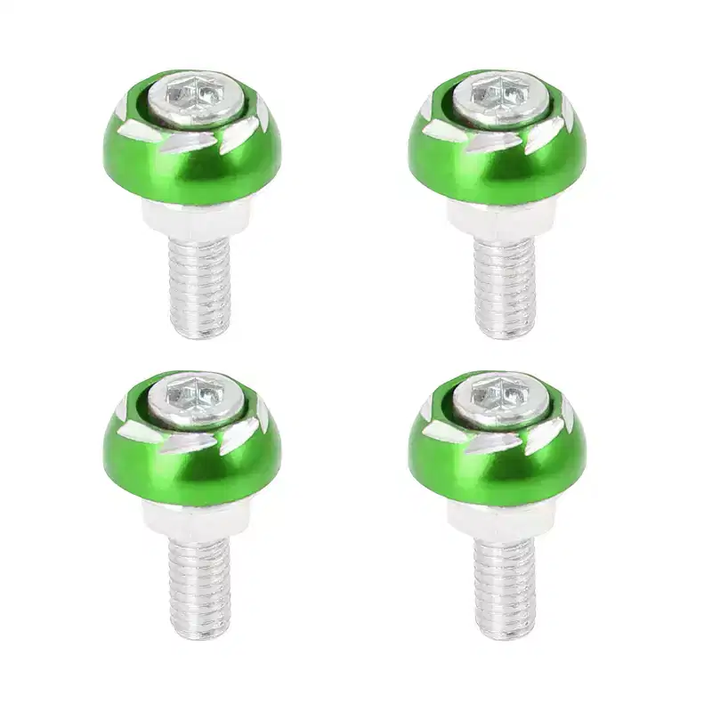 Unique Bargains Metal Motorcycle License Plate Frame Bolt Screw Fastener 4 Pcs