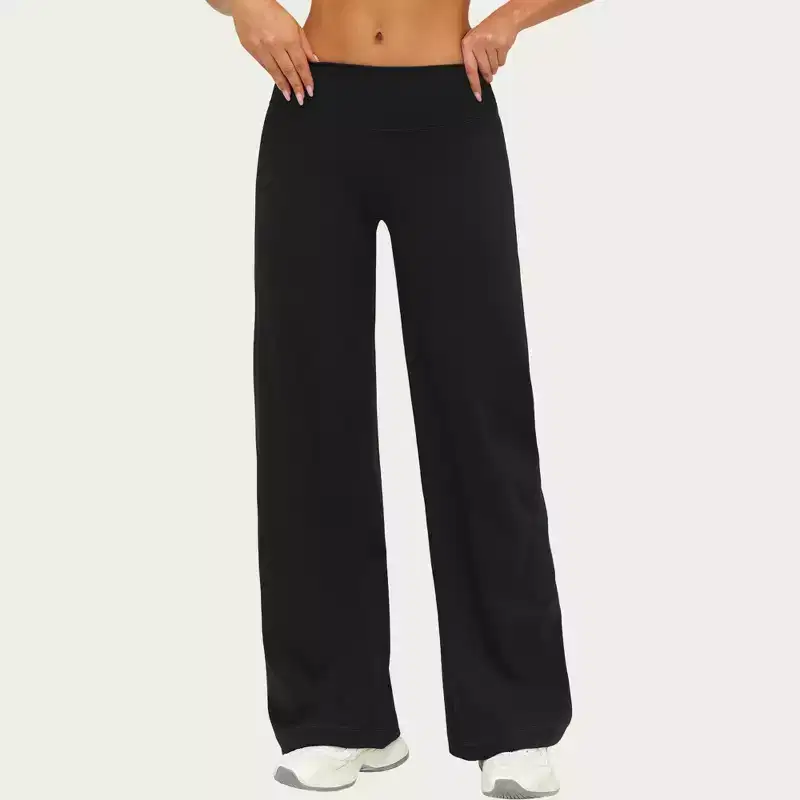 Anna-Kaci Active Women's High Waist Wide Leg Yoga Pants Stretch Lounge Workout Training Relaxed Athletic Pants