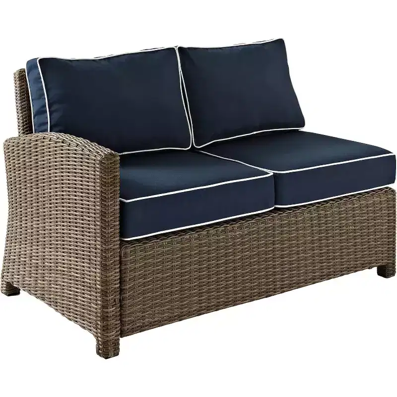 HomeStock Bradenton Outdoor Wicker Sectional Sofa