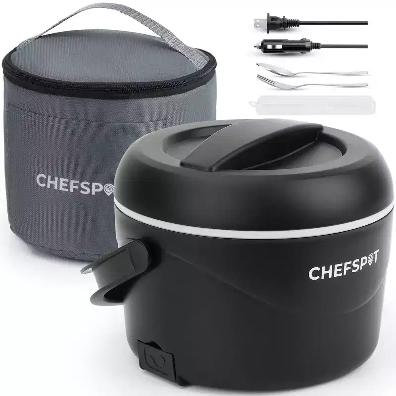 CHEFSPOT 37-Ounce Electric Lunch Box Portable Food Warmer for Car and Home