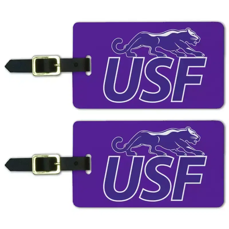 University of Sioux Falls Primary Logo Luggage ID Tags Suitcase CarryOn Cards Set of 2