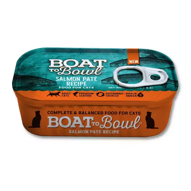 Boat To Bowl Seafood and Salmon Flavor Pate Recipe Wet Cat Food - 3.17oz