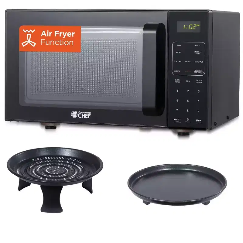 Commercial Chef 5-in-1 Countertop Microwave Air Fryer Combo, CHMF9BG