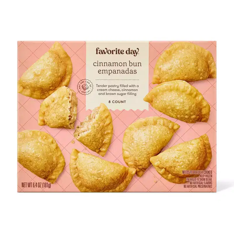 Cream Cheese, Cinnamon & Brown Sugar Filled Frozen Empanadas - 6.4oz/8ct - Favorite Day™