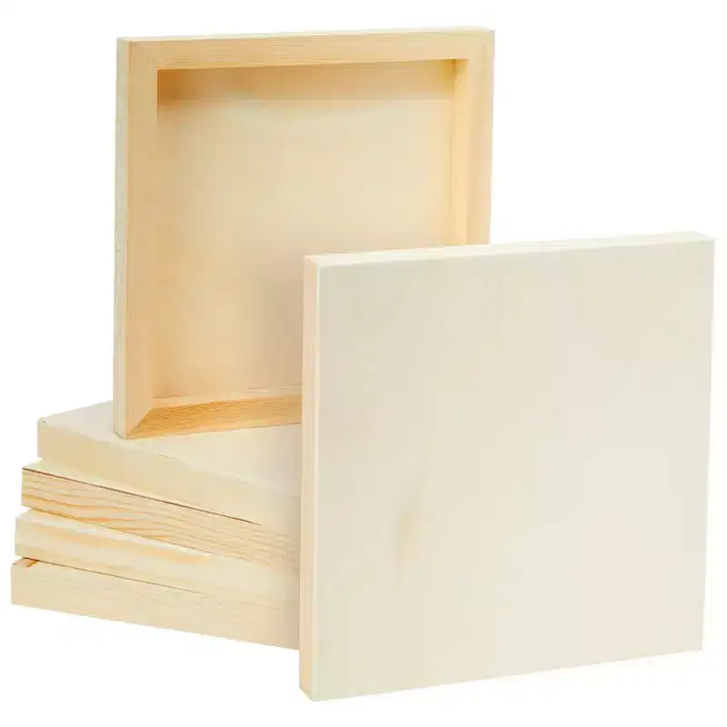 Home Collection 6Pcs Unfinished Wood Cradled Painting Panels