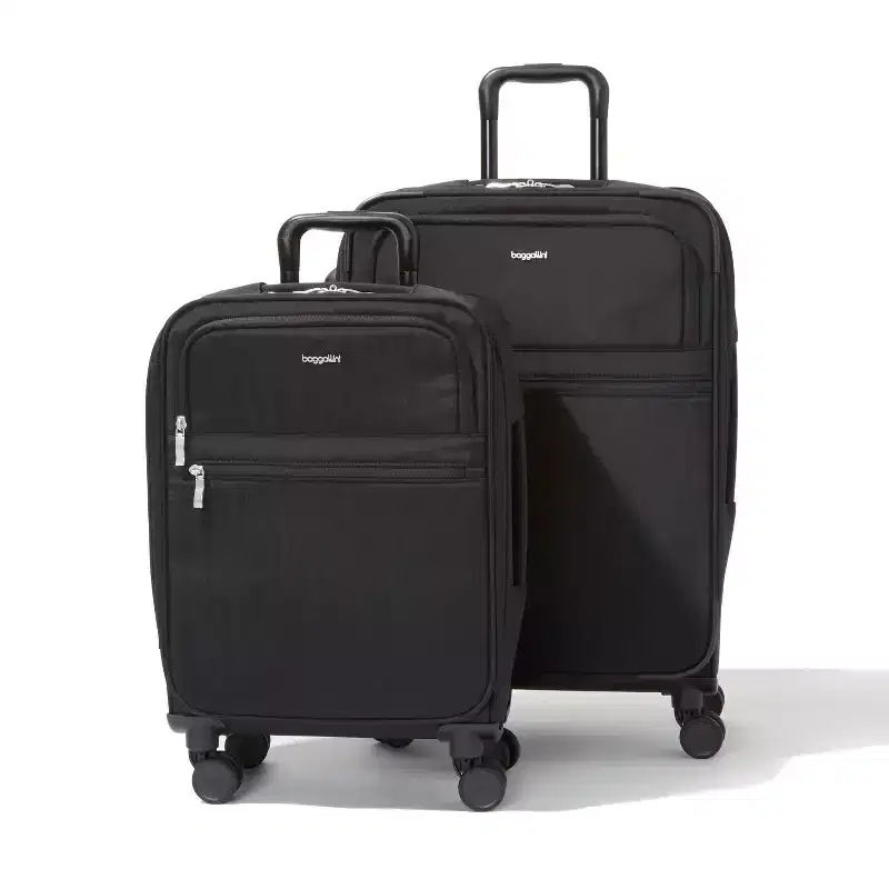 baggallini Luggage Set Carry-On and Large Checked Suitcase Bundle