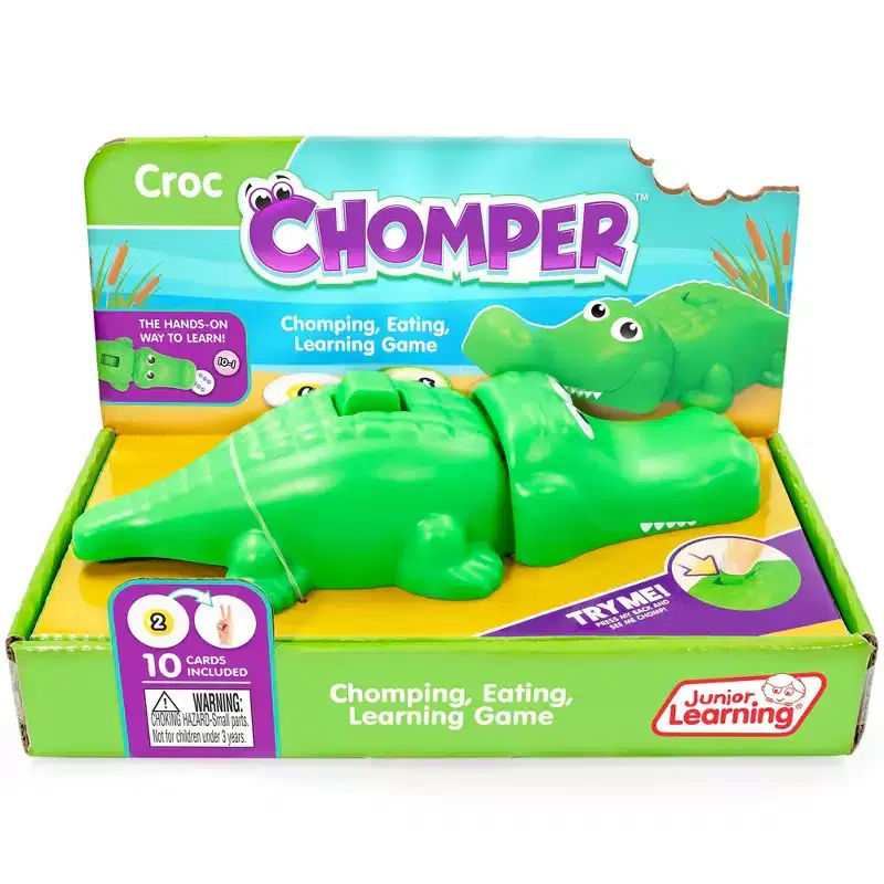 Junior Learning: Crocodile Chomper - Educational Math & Reading Play, Kids 4+