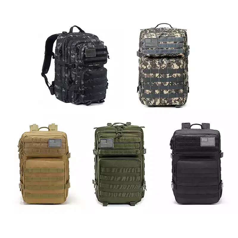 Link Military Backpack 45L Molle Army Tactical 3 Day Survival Waterproof Outdoor Fishing Hiking Camping Bug Out Backpack 900D Oxford Assault Pack