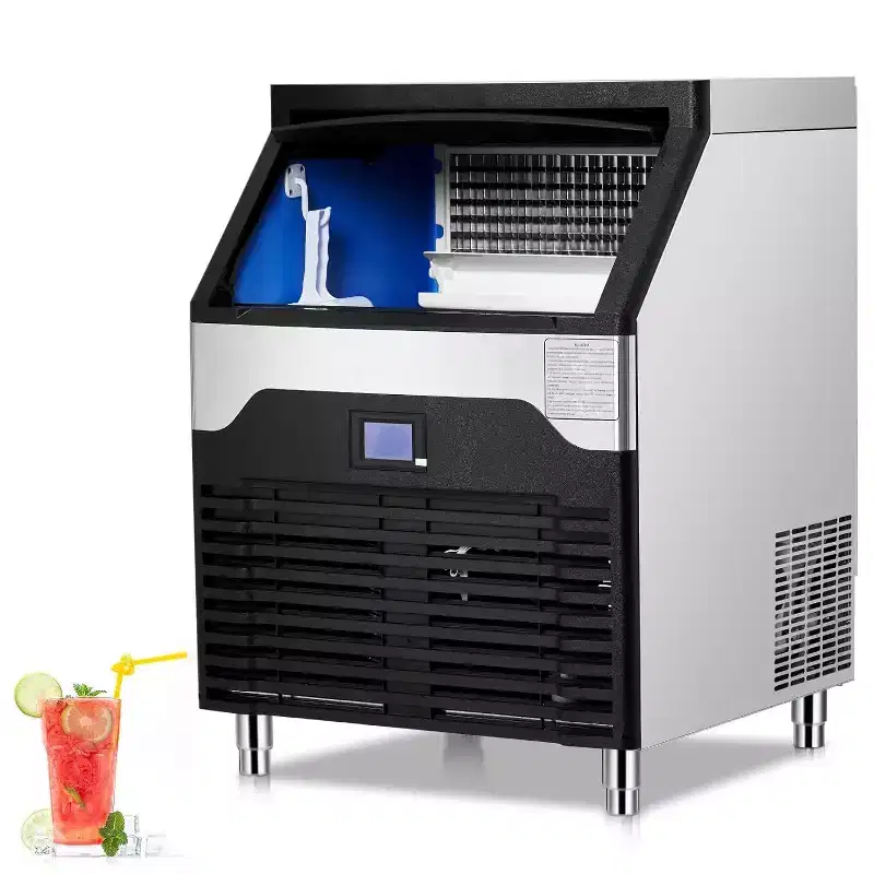 Commercial Ice Maker Machine C 260 lbs/24H Stainless Steel Under-Counter Ice Maker with 150 lbs Storage Capacity