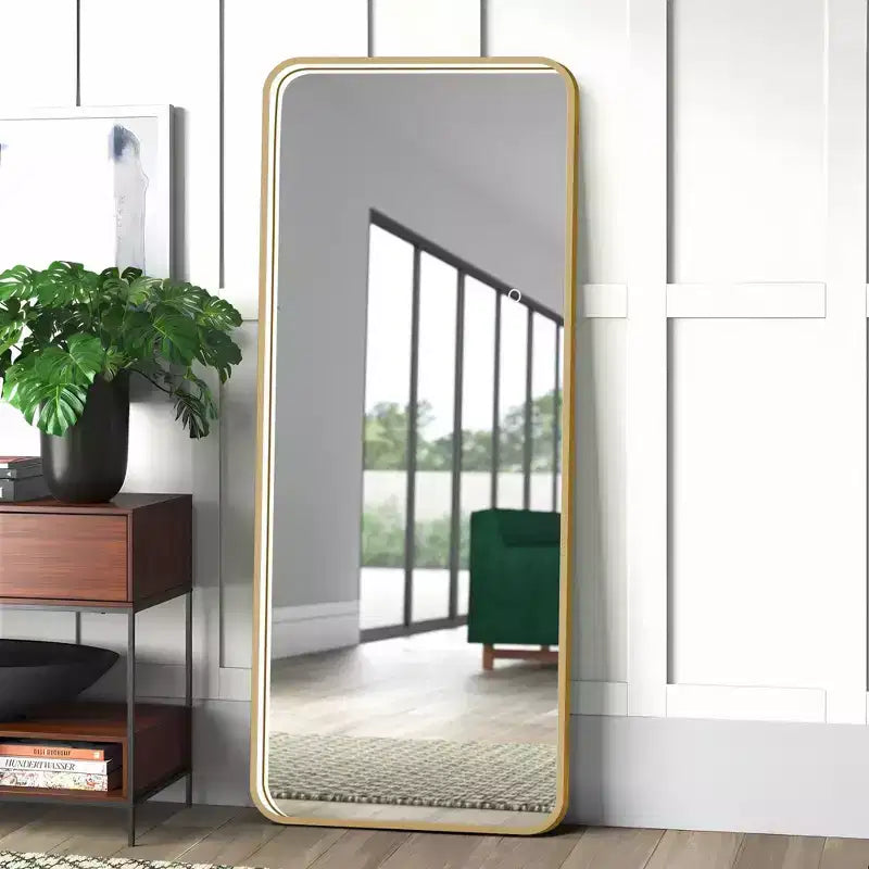 64x17in Modern Full Body Standing Mirror with Hanging Hole, Wall Mirror for Dressing Room, Living Room