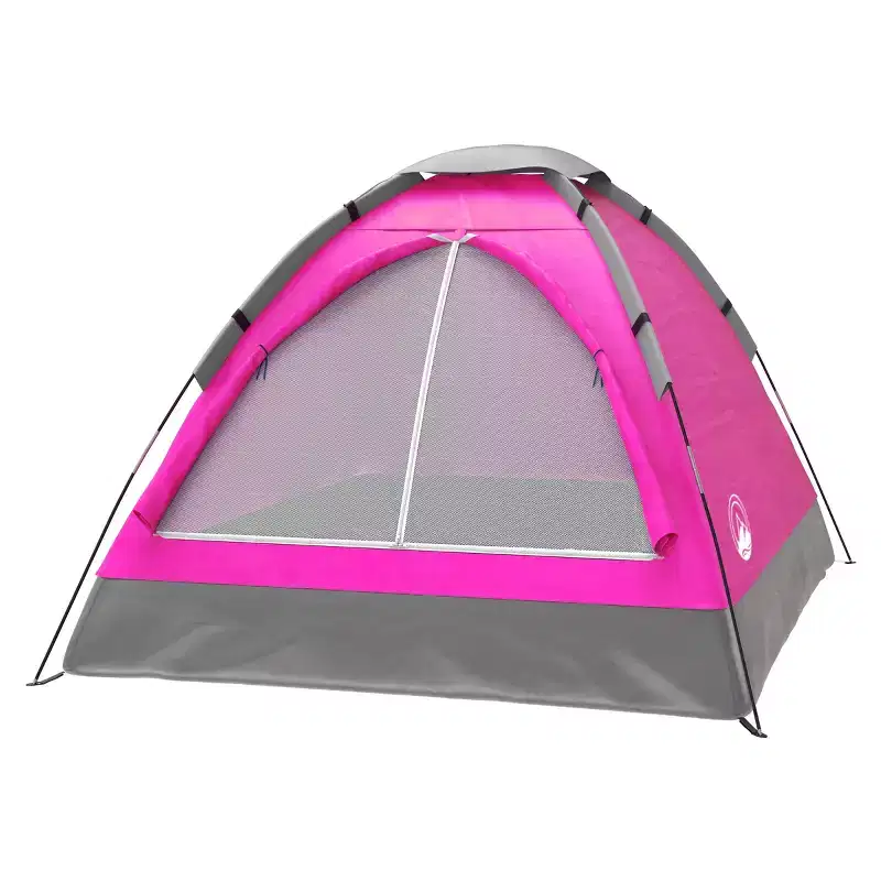 Leisure Sports 2-Person Dome Tent With Rain Fly and Carrying Bag - 77 x 57, Pink