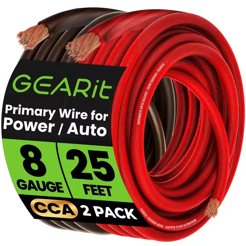 GEARit 8 Gauge CCA Electrical Power Ground Wire