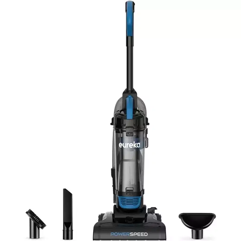 Eureka PowerSpeed Bagless Lightweight Powerful Upright Vacuum Cleaner for Carpet and Hard Floor, Blue