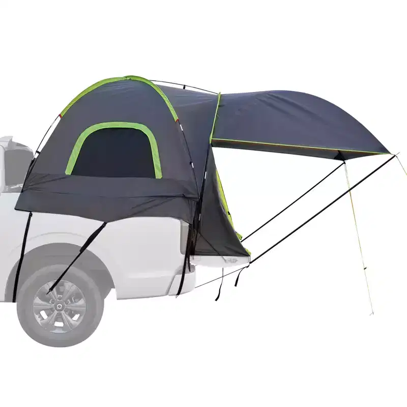 VEVOR Pickup Truck Tent, Fits 5.0-5.2 ft Truck Tents for Camping, Waterproof PU2000 mm 2-3 Person Sleeping Truck Bed Tent, Gray