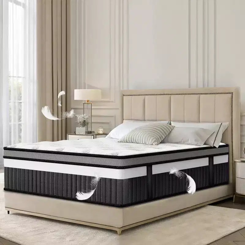 14 King Cooling Gel Memory Foam Mattress in a Box C Medium Firm, Pressure Relief, Breathable