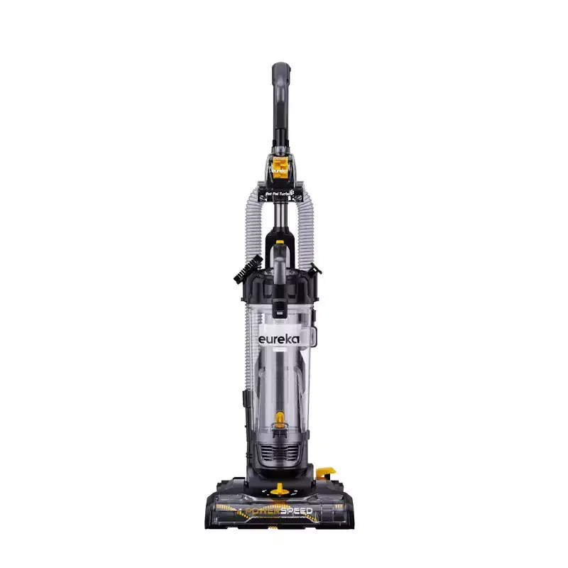 Eureka PowerSpeed Lightweight Powerful Upright Vacuum Cleaner for Carpet and Hard Floor, Pet Turbo, Black