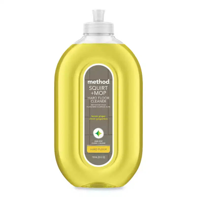 Method Squirt + Mop Hard Floor Cleaner, 25 oz Spray Bottle, Lemon Ginger Scent