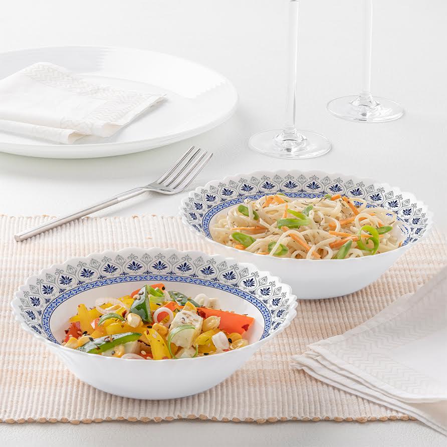 Geometric Border Multipurpose Bowl Set &ndash; 2 pcs