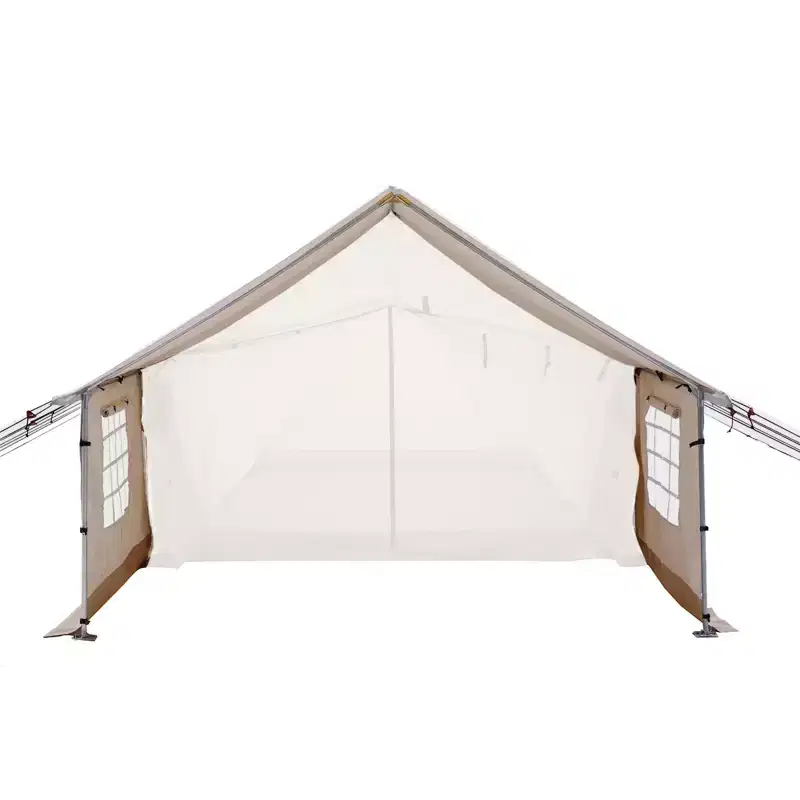 WHITE DUCK Canvas Porch with Stove Jack & Removable Side Walls, Water Repellent Awning for Tents, Cotton Canvas, Multiple Sizes
