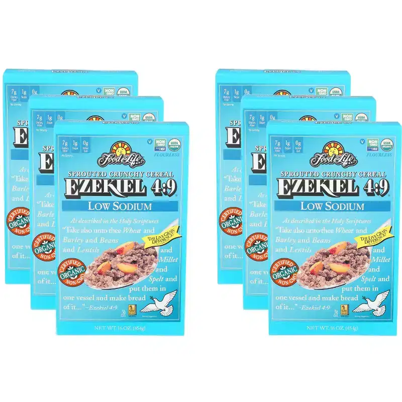 Food For Life Ezekiel 4:9 Organic Sprouted Crunchy Cereal - Case of 6 - 16 oz