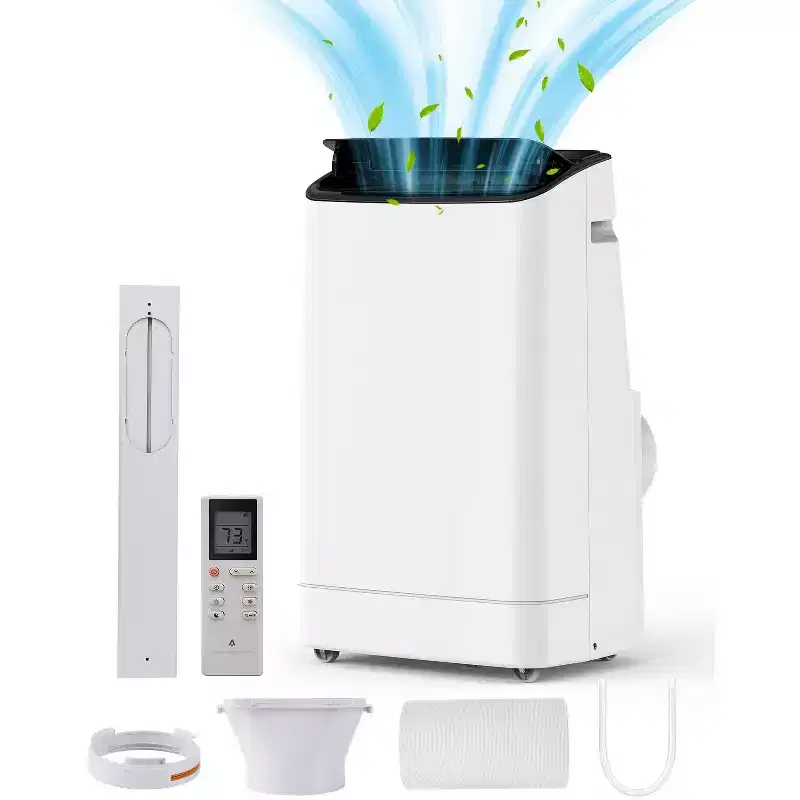 Acekool 14000 BTU Portable Air Conditioner, 3-in-1 AC Unit with WiFi, Cools and Heats Up to 700 Sq Ft, Remote, for Living Room/RV/Workspace