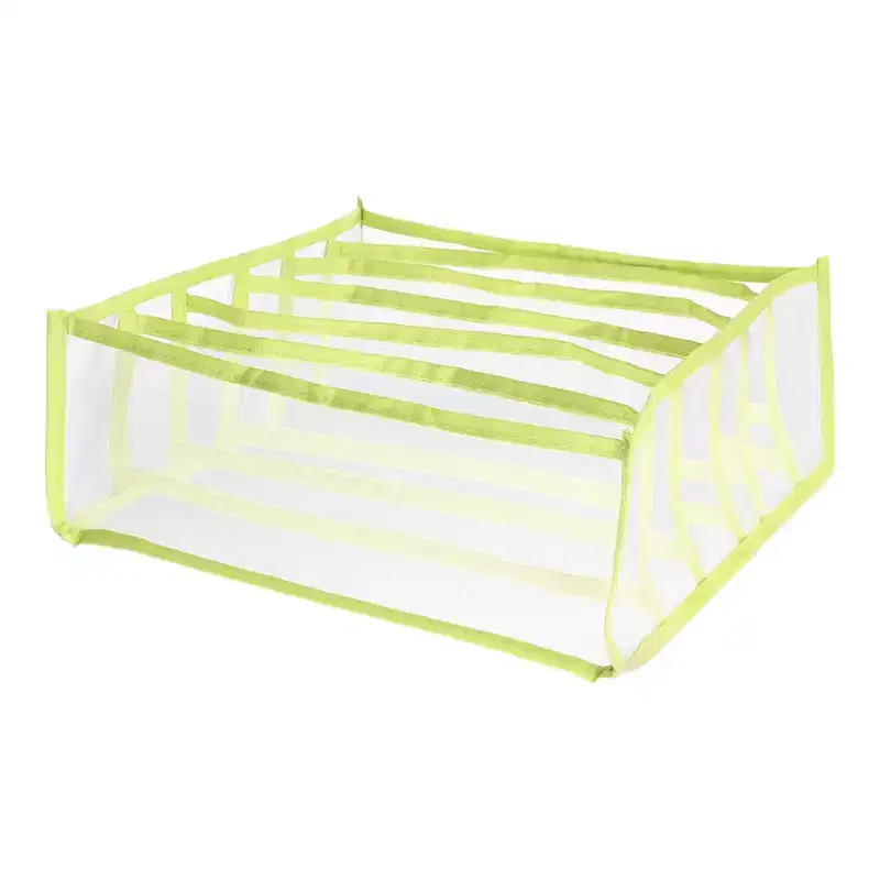 Unique Bargains 6 Grids Clothes Organizer Compartment Storage Box for Underwear Thin Jeans