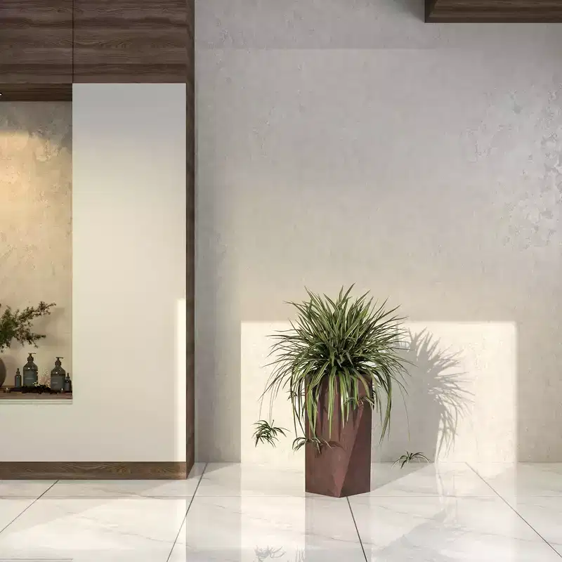 LeisureMod Aloe Collection Fiberstone Tapered Square Planter - Modern White Garden Pot with Drainage Holes, Available in 24, 29, and 35