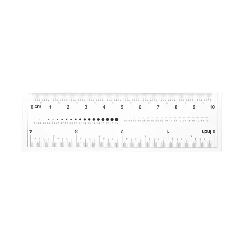 Unique Bargains PET Plastic Folding Measuring Tool Film Flexible Ruler