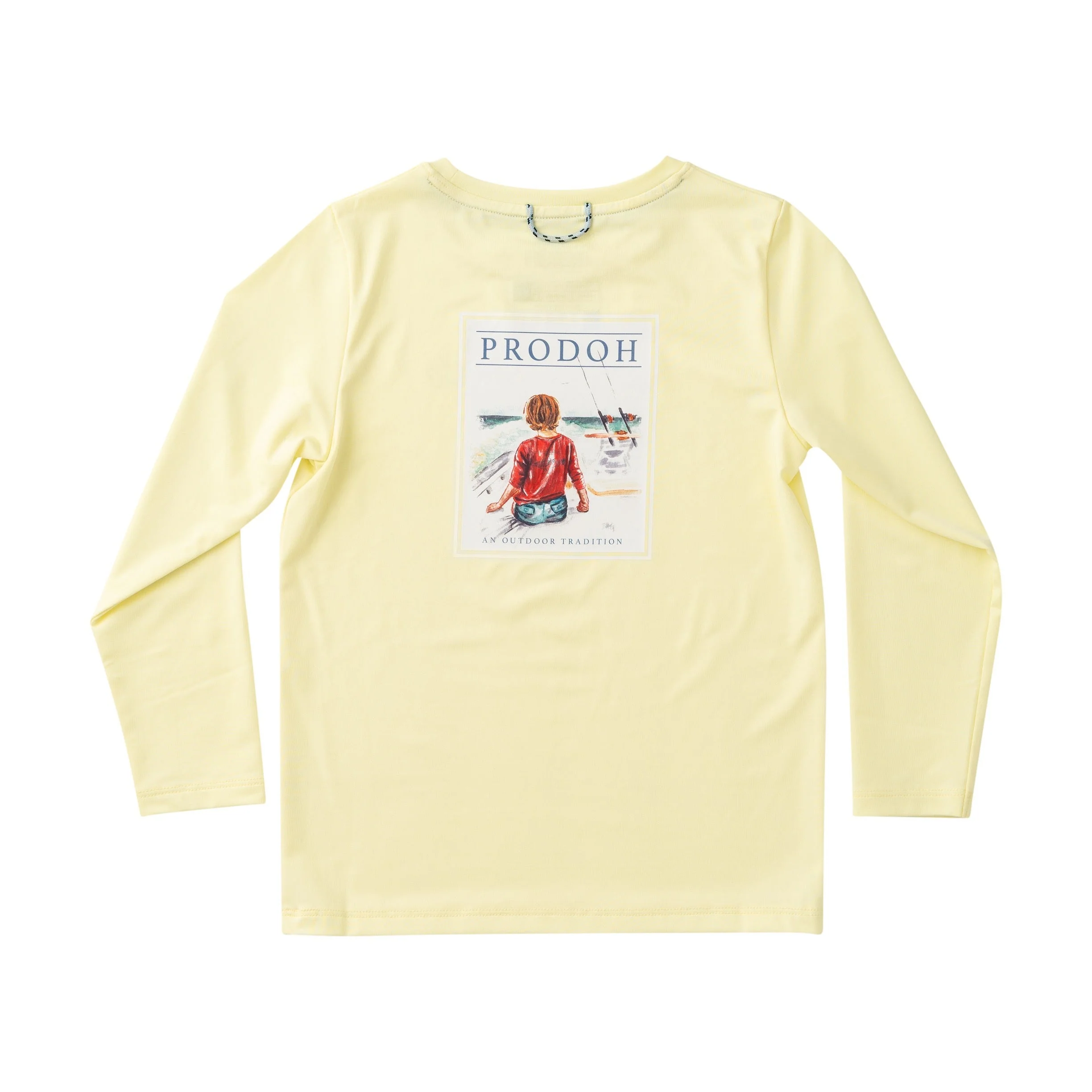 Kid's Pro Performance Long Sleeve T-shirt &uml;C Fishing Boy Art