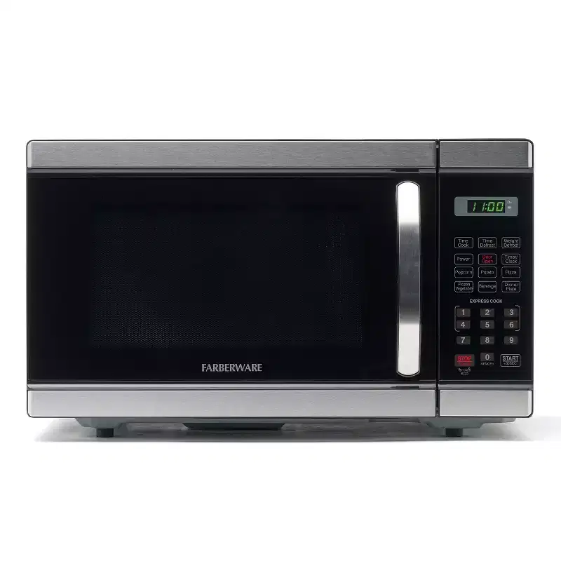 Farberware Professional 1.1 Cu. Ft. 1000-Watt Microwave Oven, Stainless Steel