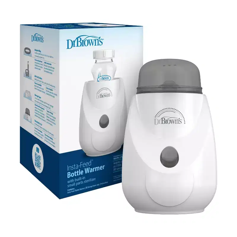 Dr. Brown's Insta-Feed Baby Bottle Warmer & Sterilizer: Electric, Automatic Shut-Off, BPA-Free