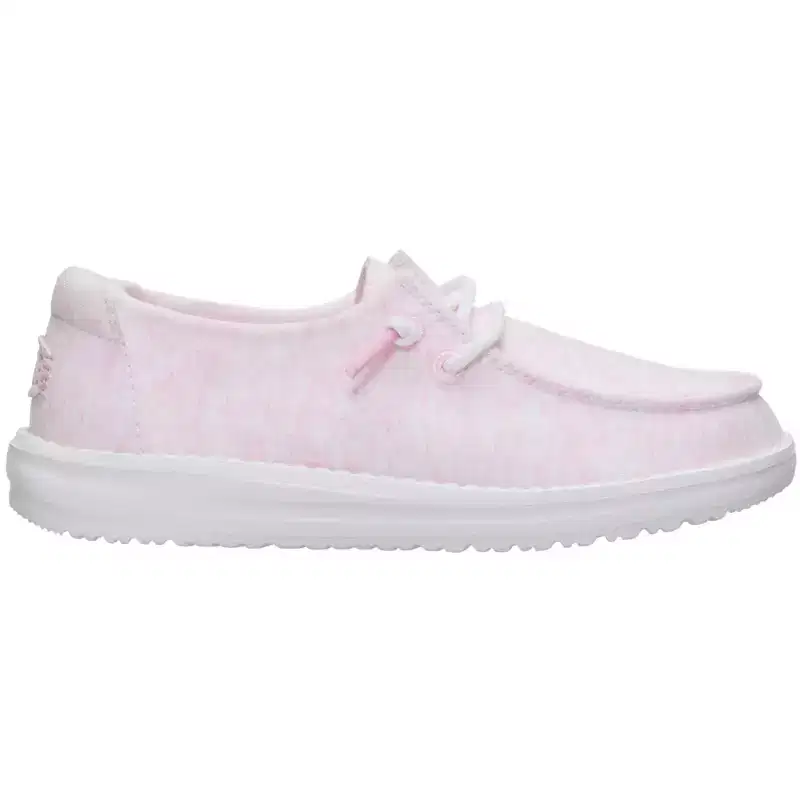 HEYDUDE Kids Wendy Stretch Jersey - Comfortable Slip on Shoes