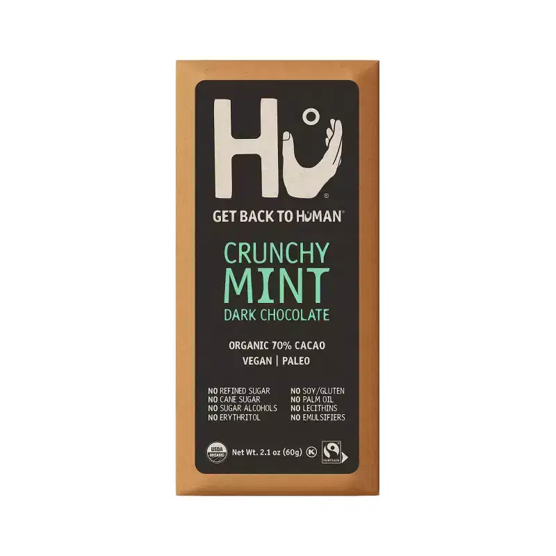 Hu Crunchy Mint Dark Chocolate Candy - 2.1oz