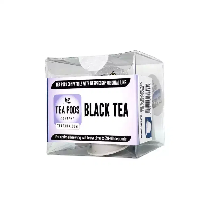 Black tea pods compatible with Nespresso OriginalLine
