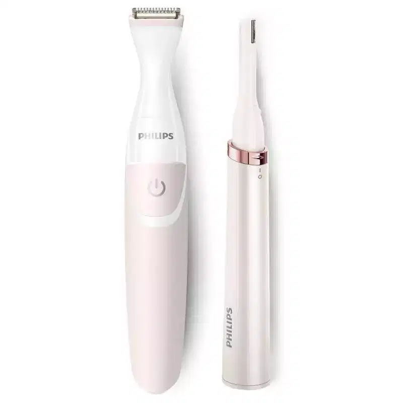 Philips Women's Rechargeable Electric Trimmer Bundle Kit - BRT387/90: Whole Body, Sensitive Skin, Battery Operated