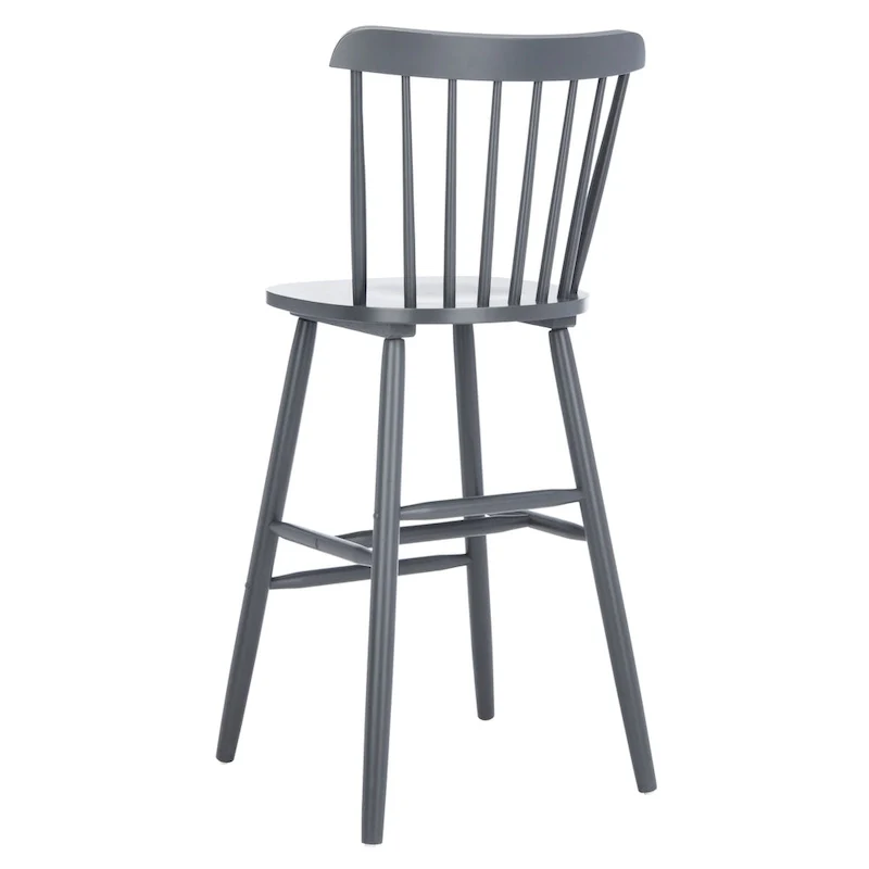 Grey Spindle Farmhouse Bar Stools, Set of 2 &ndash; Bar Height